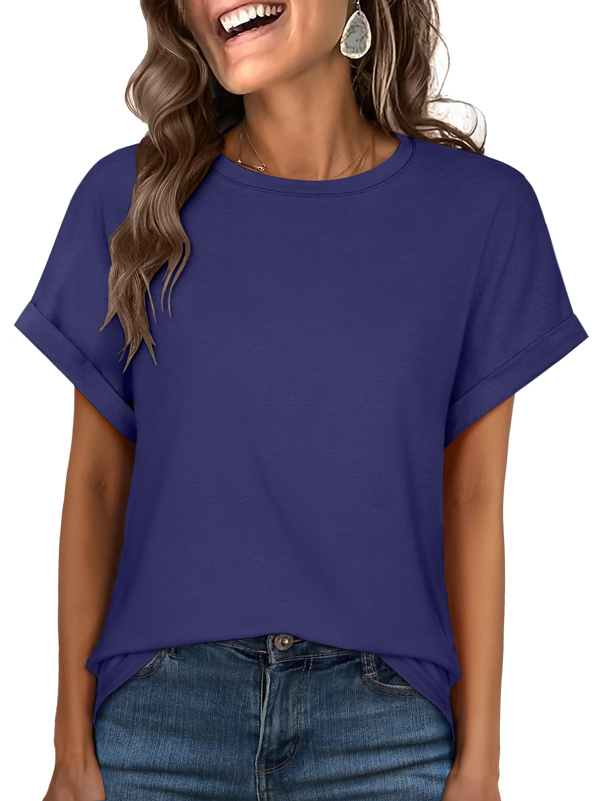 ANRABESS Women's Oversized Short Sleeve T Shirts