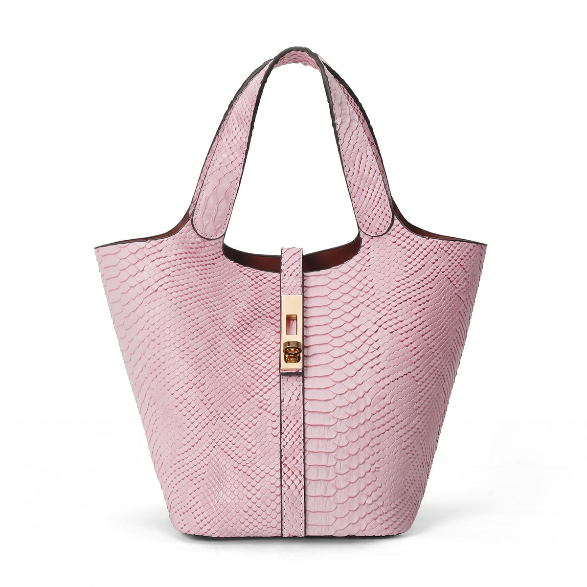 Women's Vegan Leather Top Handle Satchel Tote Handbag