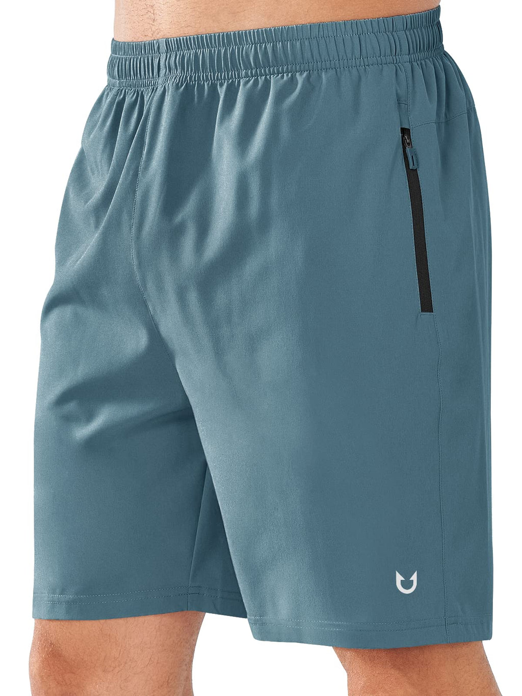 NORTHYARD Men's Quick-Dry Athletic Running Shorts with Zip Pockets