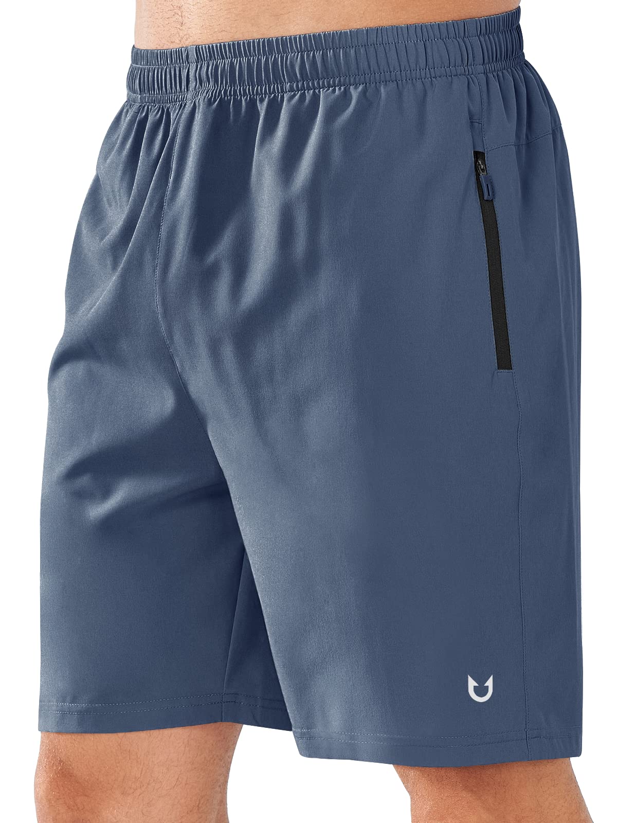 NORTHYARD Men's Quick-Dry Athletic Running Shorts with Zip Pockets