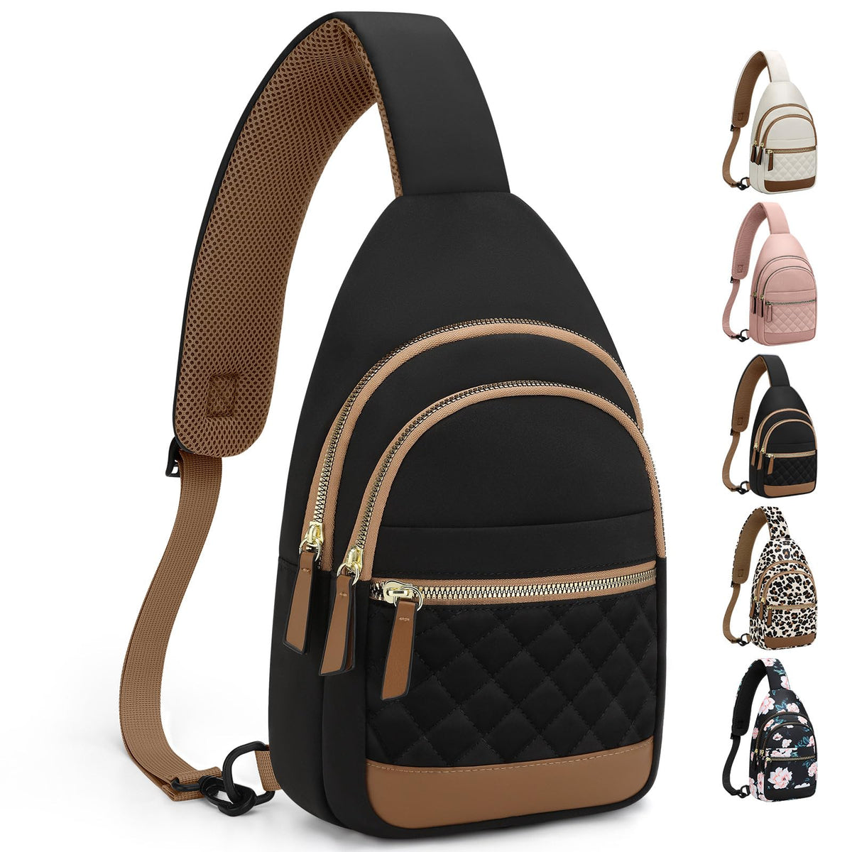 Capolo Waterproof Crossbody Sling Bag Fanny Pack for Women & Men