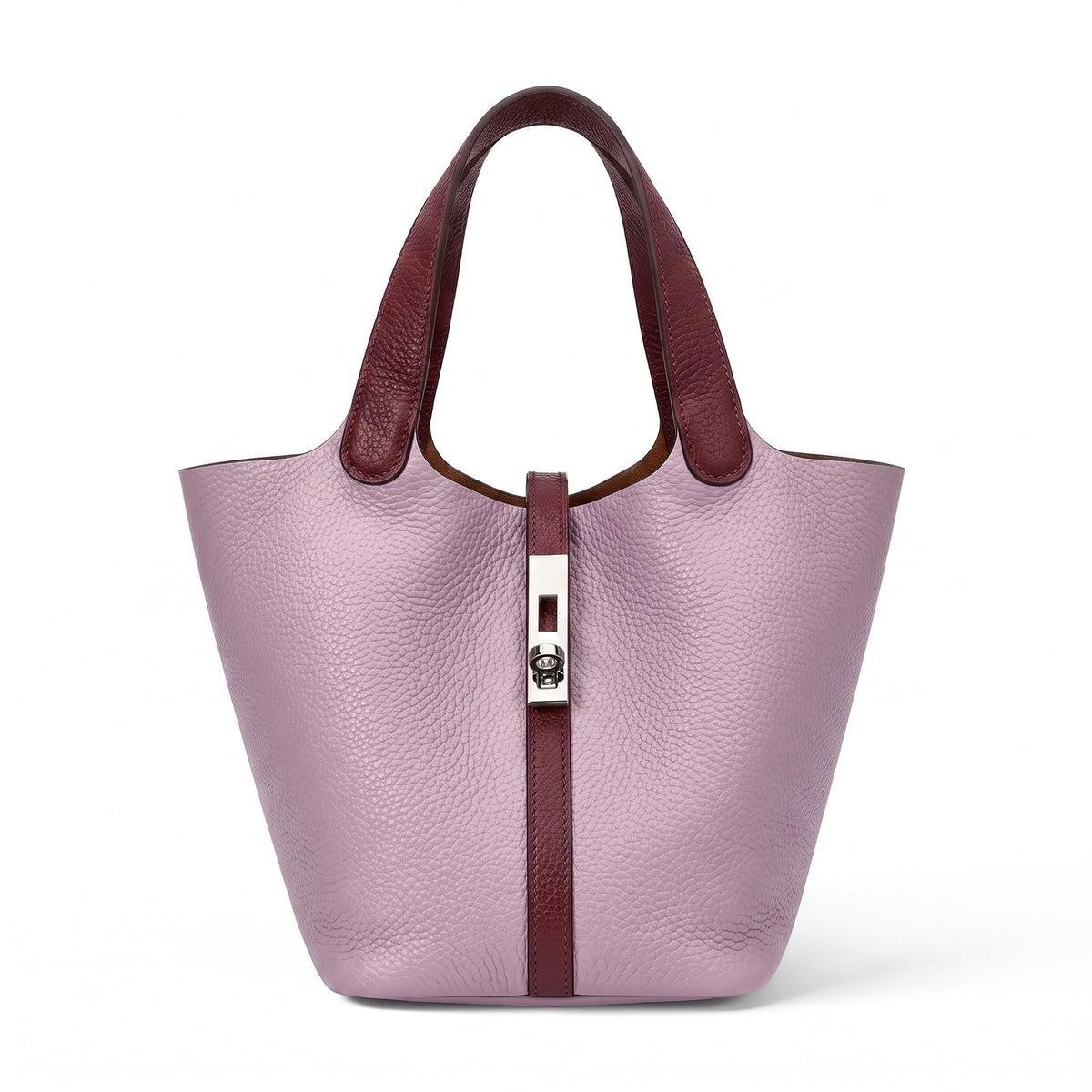Women's Vegan Leather Top Handle Satchel Tote Handbag