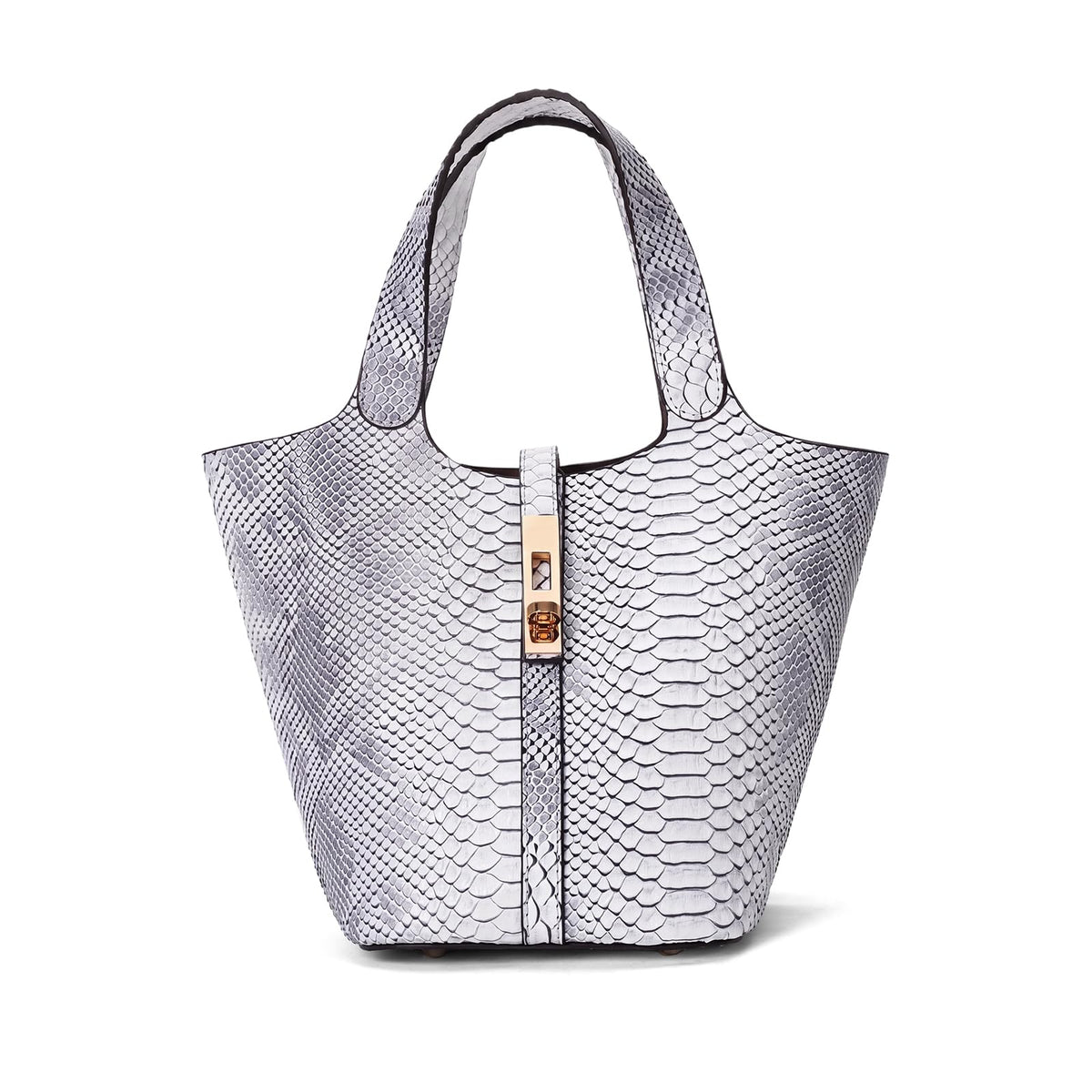 Women's Vegan Leather Top Handle Satchel Tote Handbag