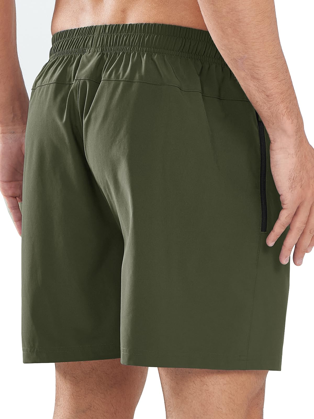 NORTHYARD Men's Quick-Dry Athletic Running Shorts with Zip Pockets