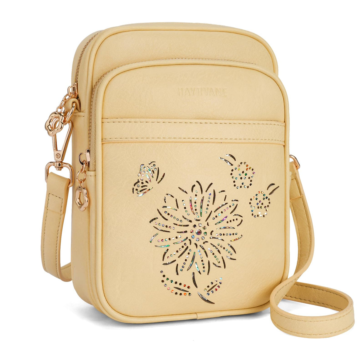 HAYRVANE Women's Small RFID Crossbody Phone Purse with Card Slots