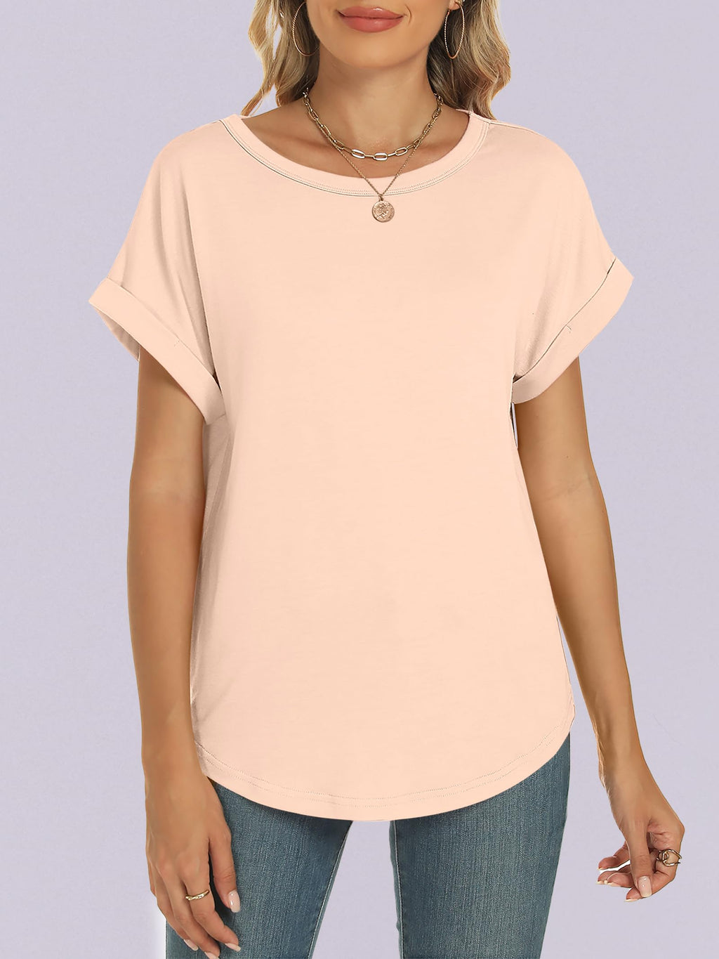 ANRABESS Women's Oversized Short Sleeve T Shirts