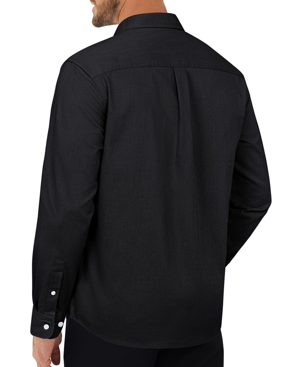 J.VER Oxford Shirts for Men Stretch Button Down Shirts Solid Casual Long Sleeve Dress Shirts with Pocket