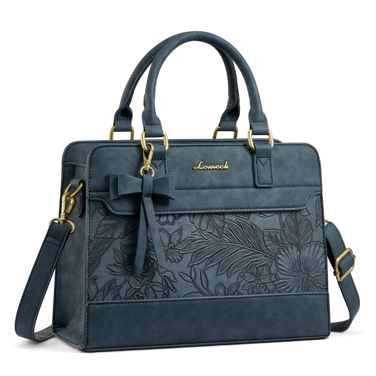 LOVEVOOK Women's Leather Tote Satchel Crossbody Handbag