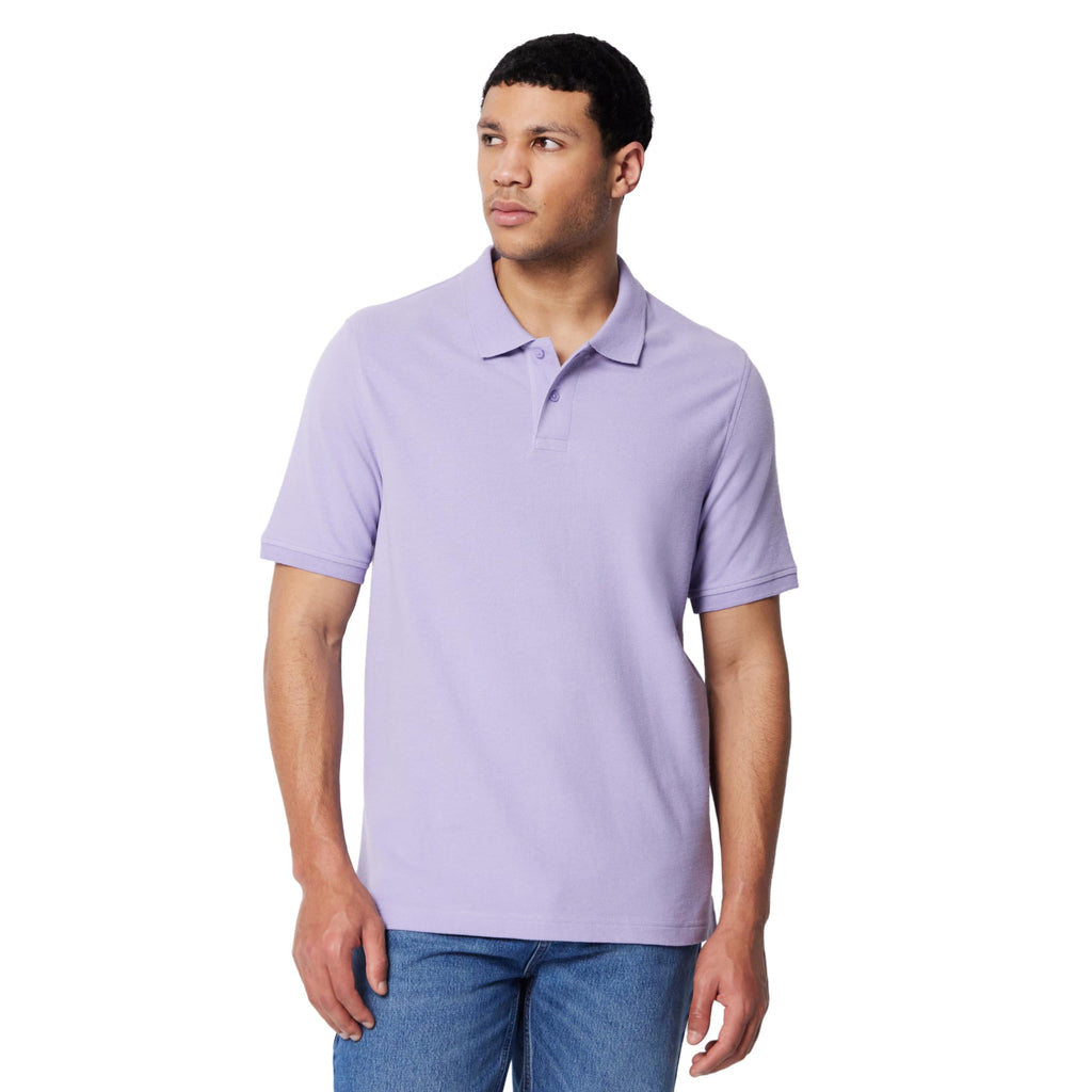 Amazon Essentials Men's Regular-Fit Cotton Pique Polo Shirt, Short Sleeve (Available in Big & Tall)