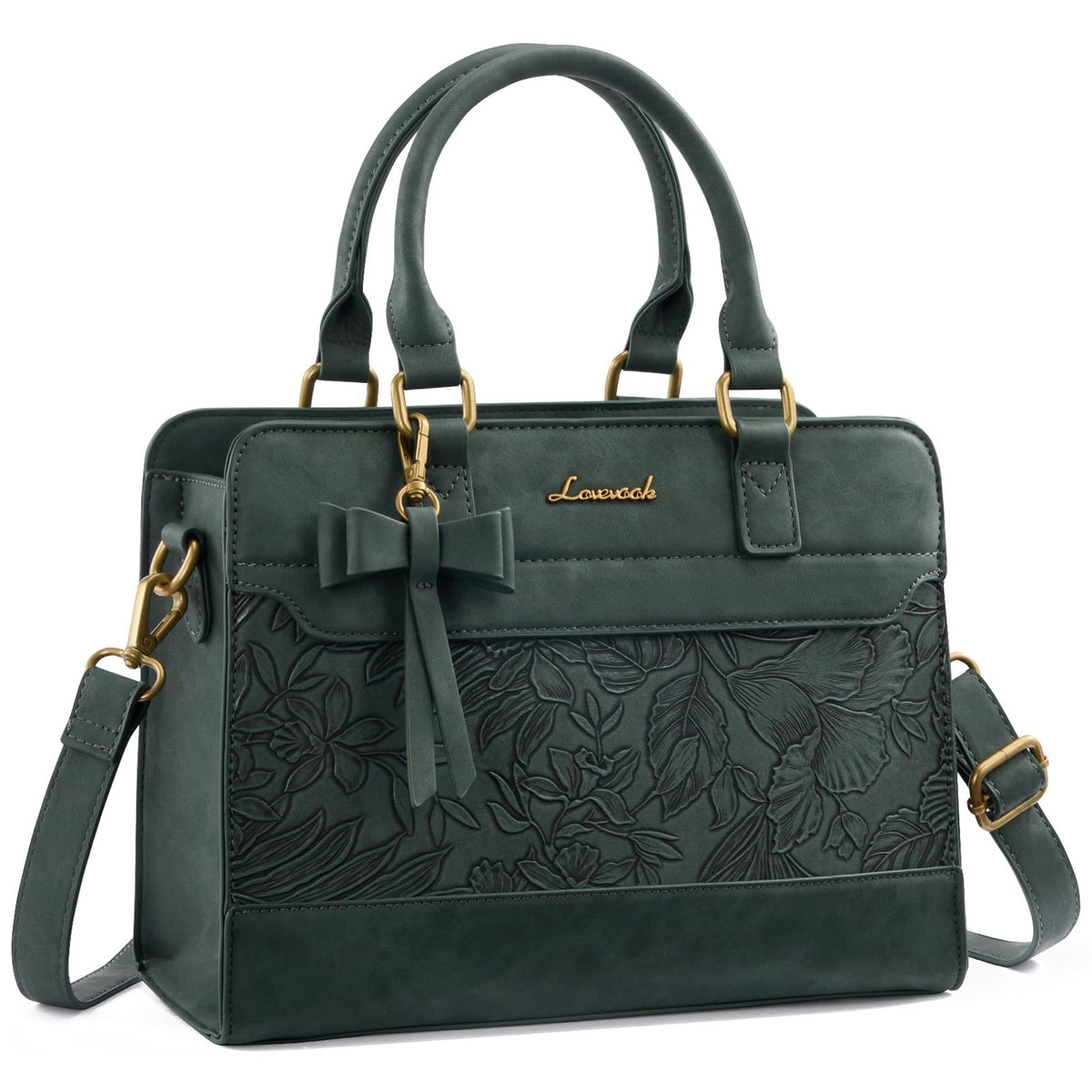 LOVEVOOK Women's Leather Tote Satchel Crossbody Handbag