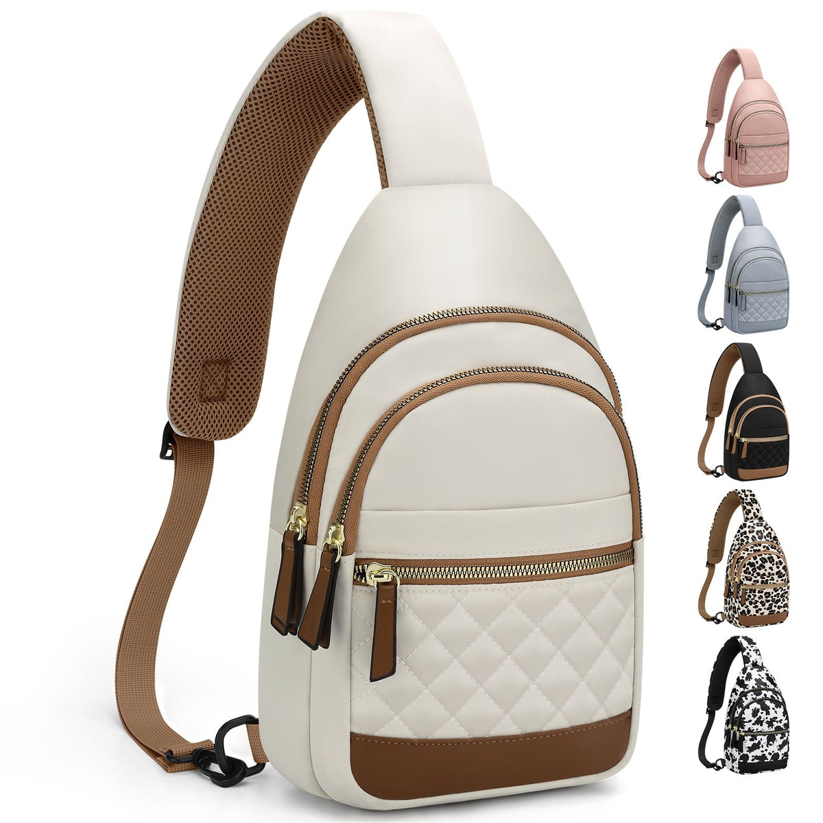 Capolo Waterproof Crossbody Sling Bag Fanny Pack for Women & Men