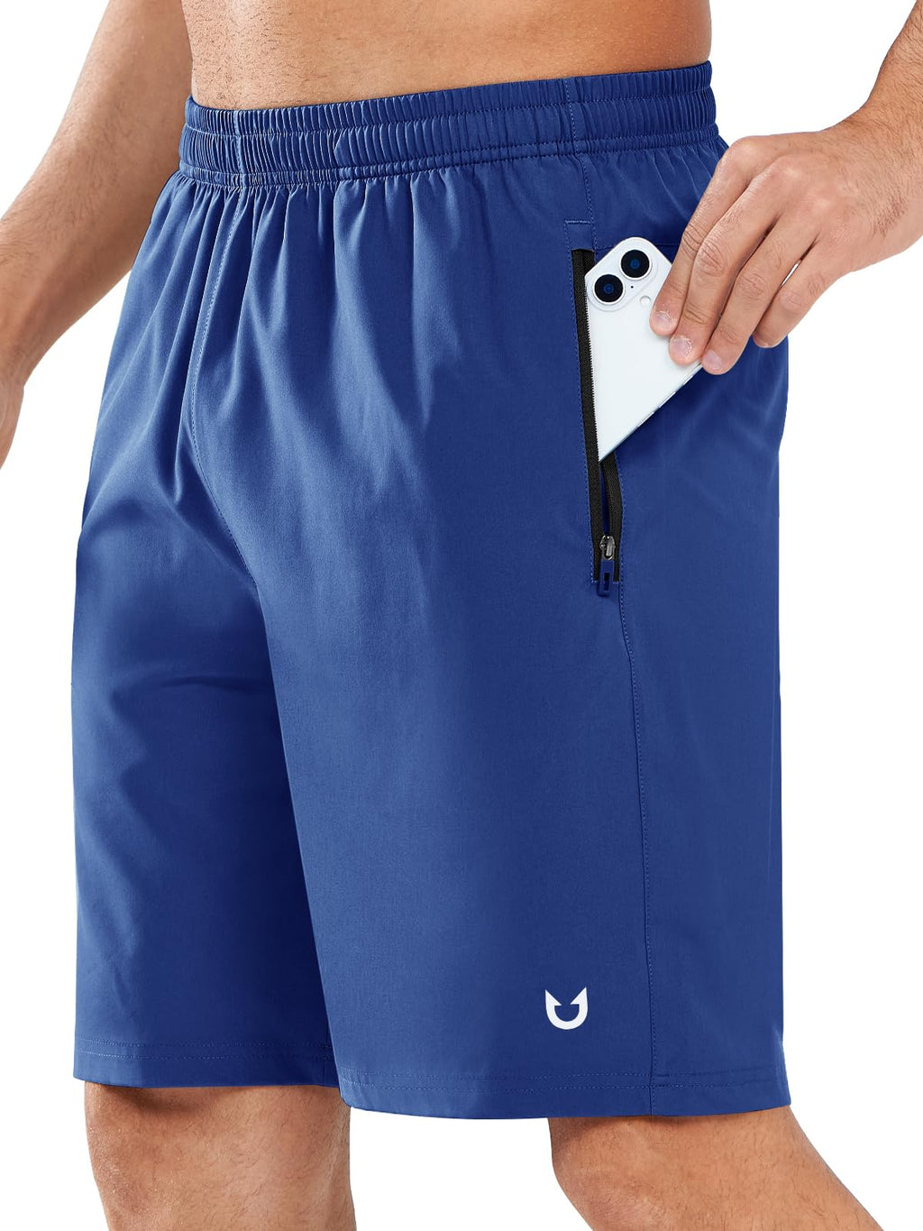 NORTHYARD Men's Quick-Dry Athletic Running Shorts with Zip Pockets