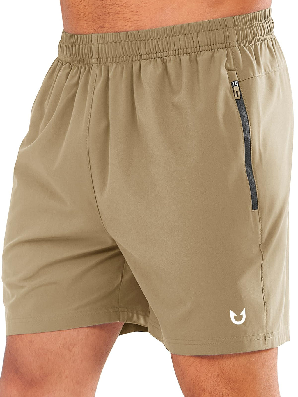 NORTHYARD Men's Quick-Dry Athletic Running Shorts with Zip Pockets