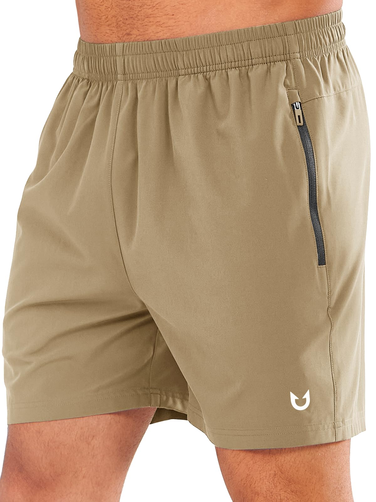 NORTHYARD Men's Quick-Dry Athletic Running Shorts with Zip Pockets
