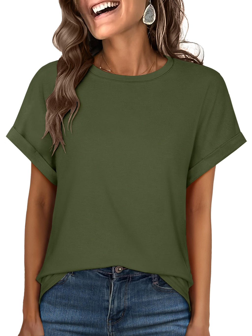 ANRABESS Women's Oversized Short Sleeve T Shirts
