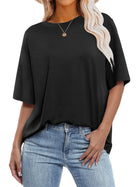 ANRABESS Women's Oversized Casual Crewneck T-Shirt