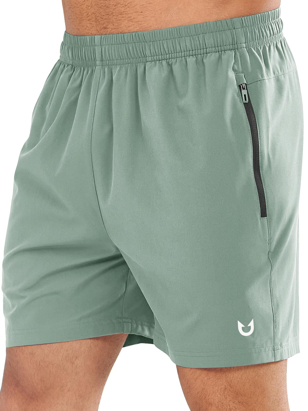 NORTHYARD Men's Quick-Dry Athletic Running Shorts with Zip Pockets