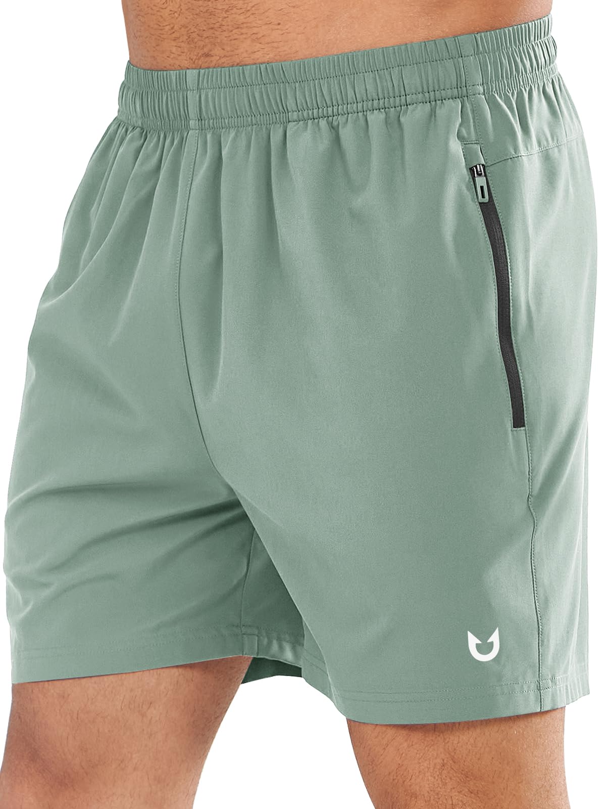 NORTHYARD Men's Quick-Dry Athletic Running Shorts with Zip Pockets