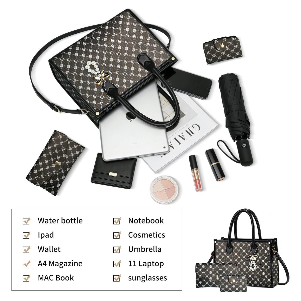 Daclubmenxy Womens Handbags Fashion Satchel Shoulder Tote Top Handle Bag