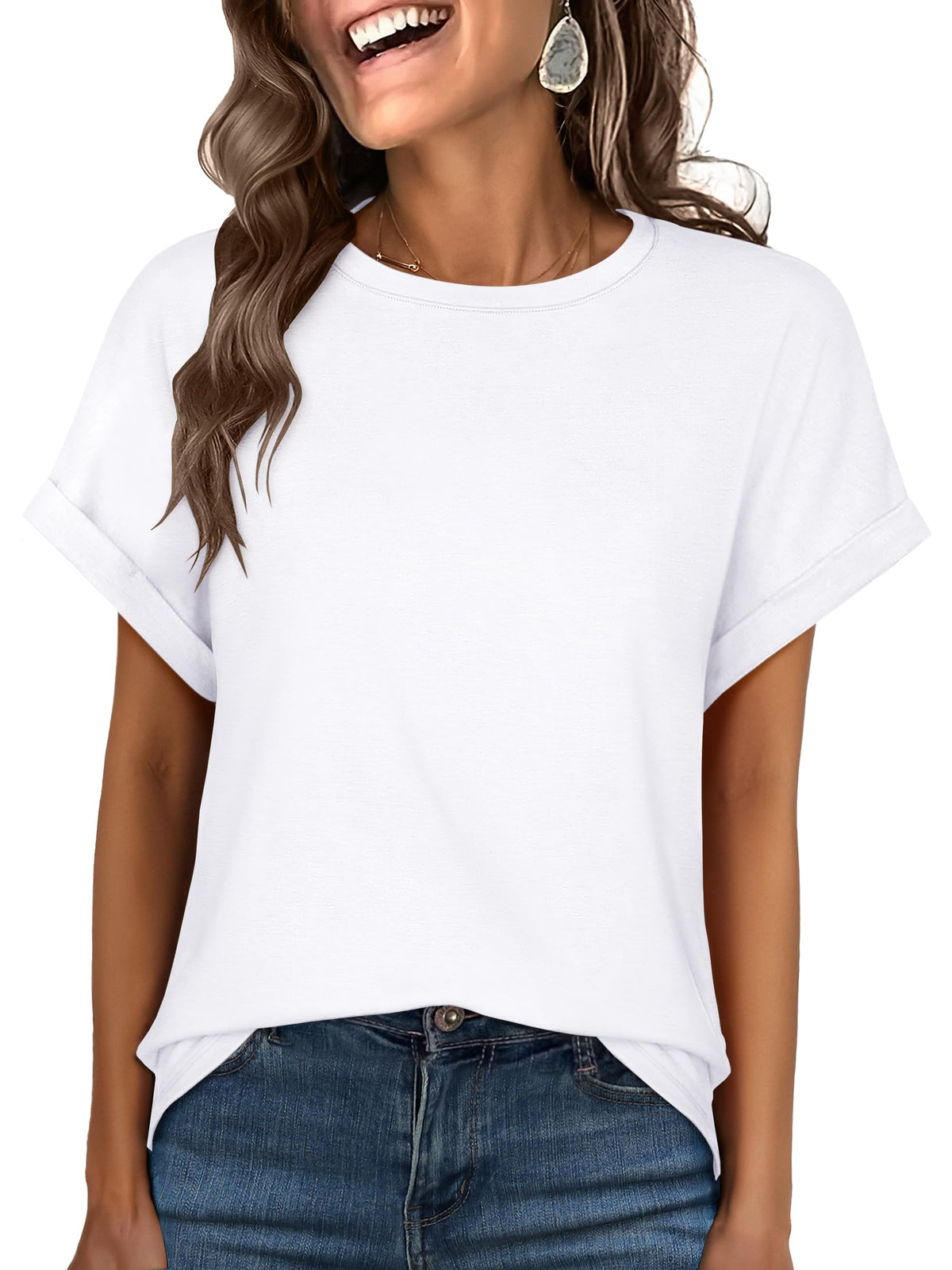 ANRABESS Women's Oversized Short Sleeve T Shirts