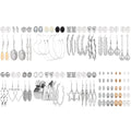 NEWITIN 69 Pcs Gold Jewelry Set for Women Hypoallergenic Bohemian Jewelry