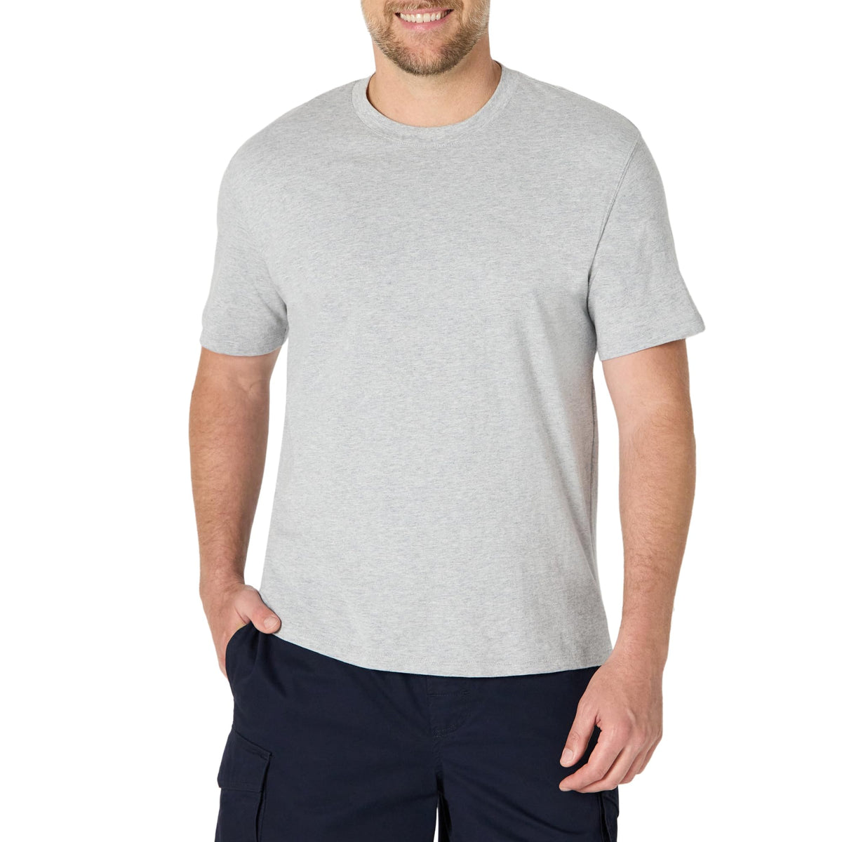 Amazon Essentials Men's Relaxed Fit Cotton Jersey T-Shirt, Soft Fabric
