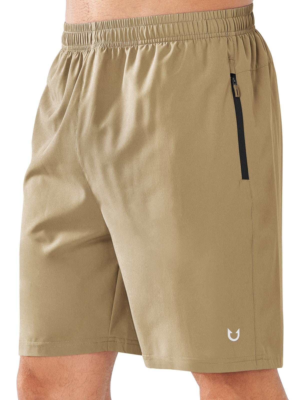 NORTHYARD Men's Quick-Dry Athletic Running Shorts with Zip Pockets