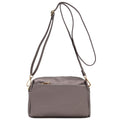 FashionPuzzle Triple Zip Small Crossbody Bag