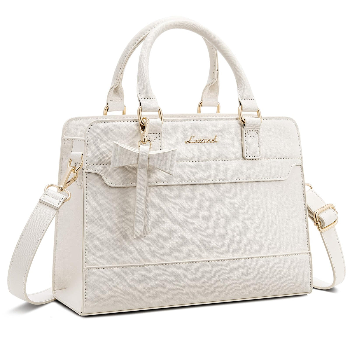 LOVEVOOK Women's Leather Tote Satchel Crossbody Handbag