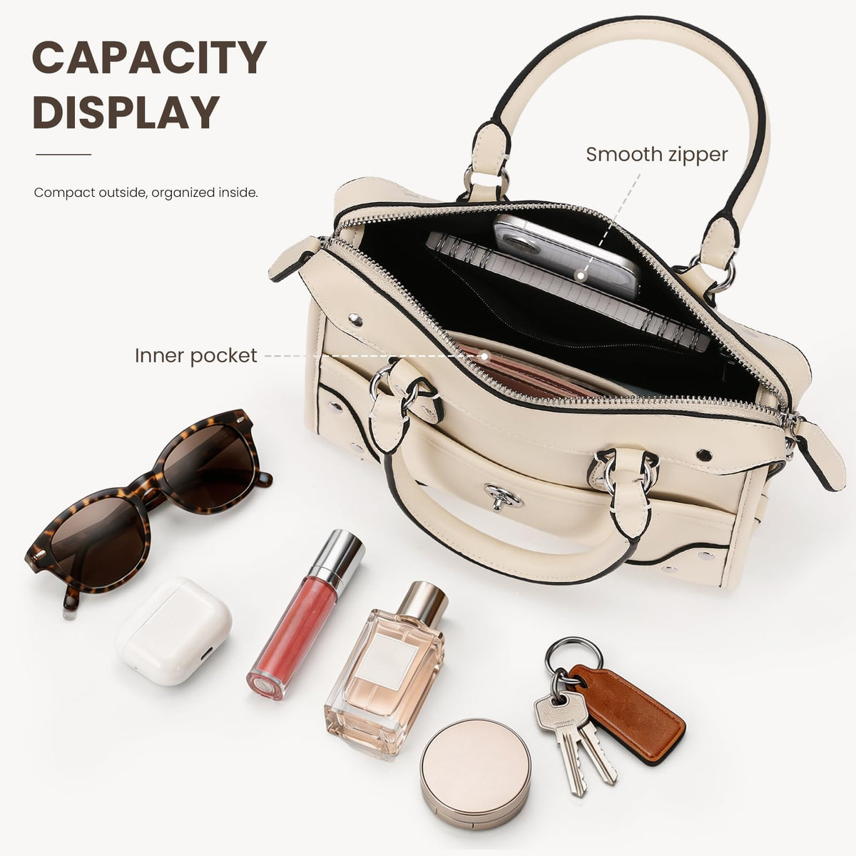 CATSEA Small Top Handle Bag Mini Tote Bags For Women City Bag Y2k 90s Purse