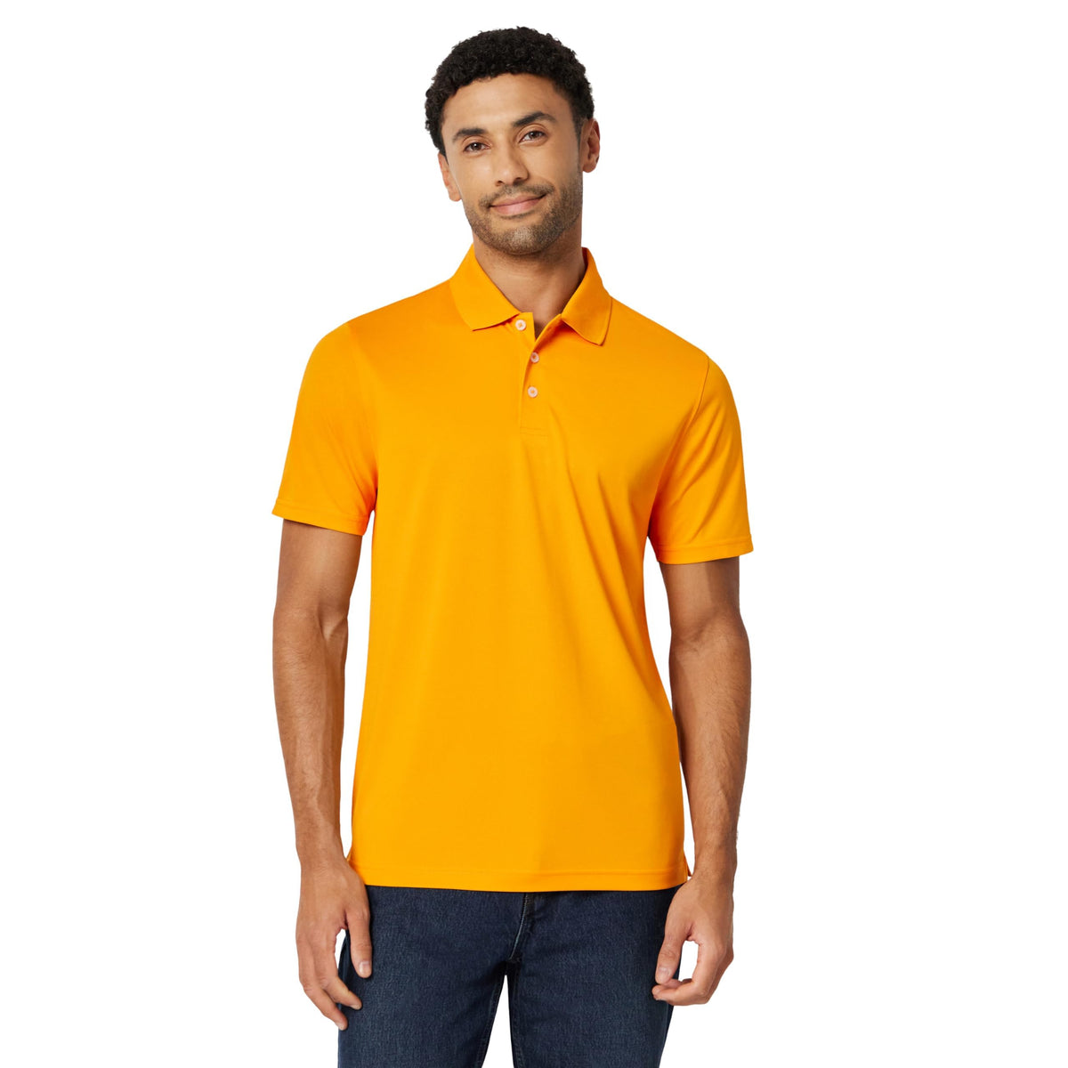 Amazon Essentials Men's Moisture Wicking Golf Polo Shirt, Short Sleeve, Slim-Fit, Quick-Dry, Active Wear