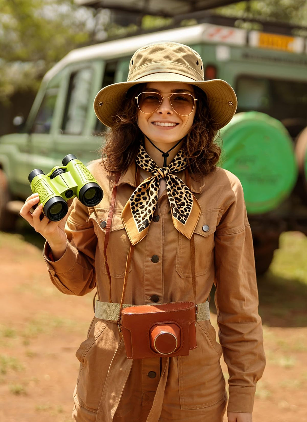 6 PCS Safari Costume Women, Zoo Keeper Costume Adult for Halloween