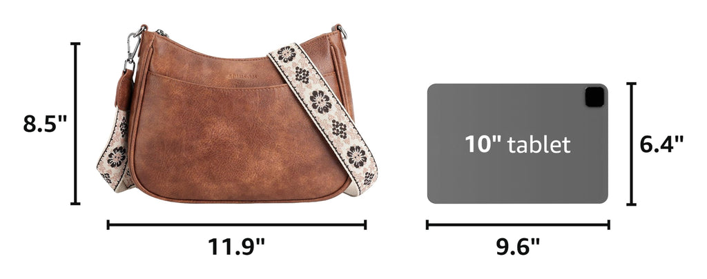 APHISON Trendy Leather Crossbody Purse, Women's Shoulder Handbag