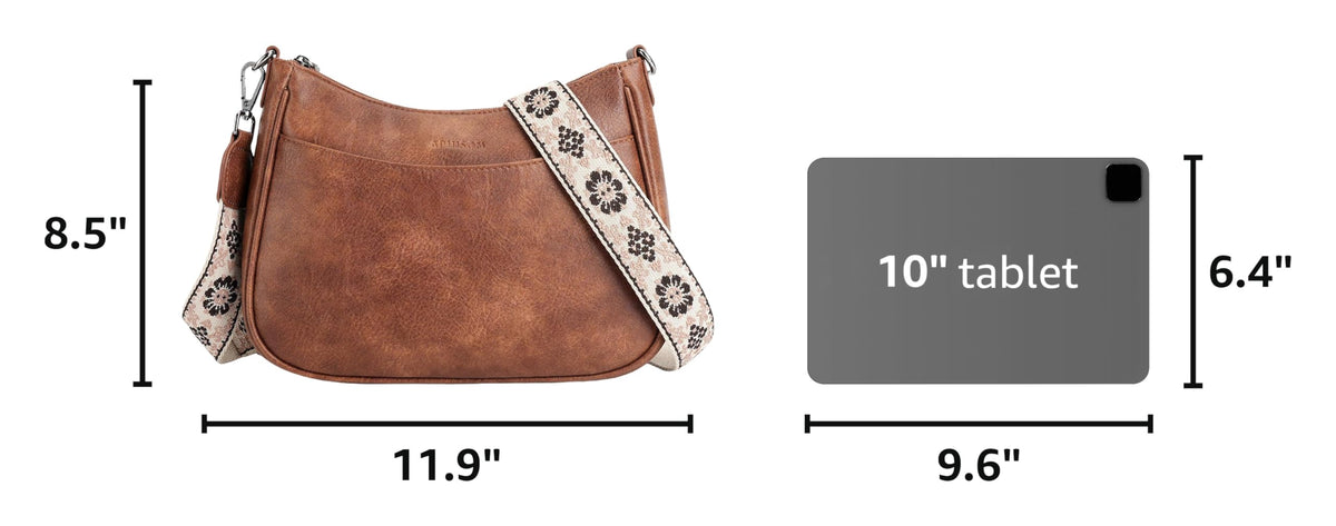 APHISON Trendy Leather Crossbody Purse, Women's Shoulder Handbag