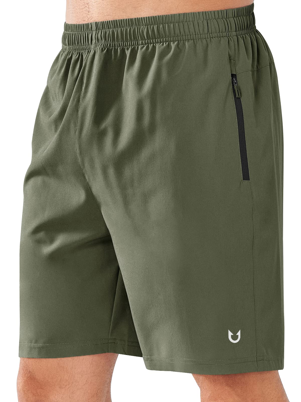 NORTHYARD Men's Quick-Dry Athletic Running Shorts with Zip Pockets
