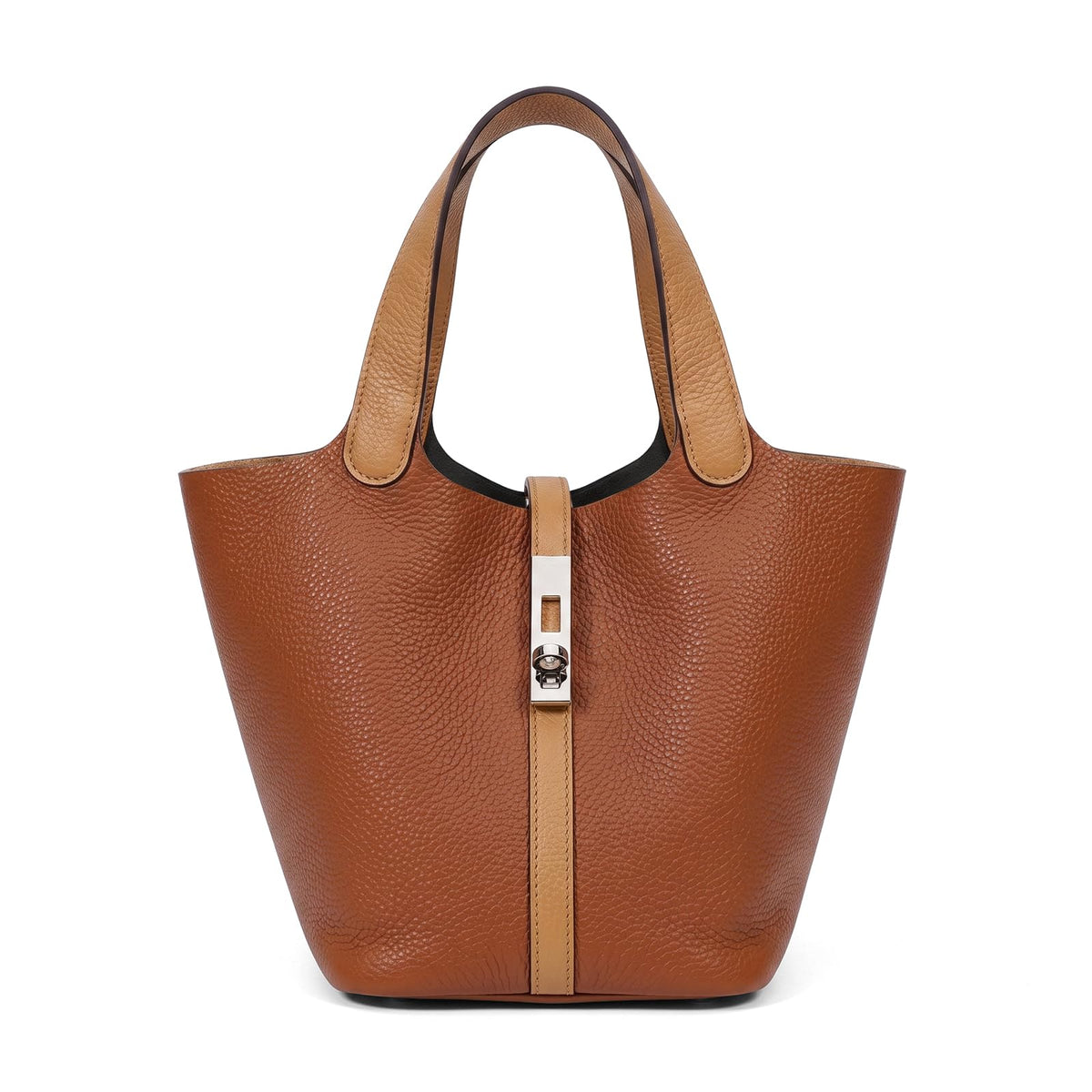 Women's Vegan Leather Top Handle Satchel Tote Handbag