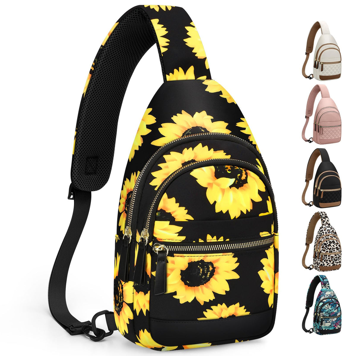 Capolo Sling Bag for Women Men Waterproof Crossbody Bags for Women Fanny Pack with Convertible Shoulder Strap for Travel