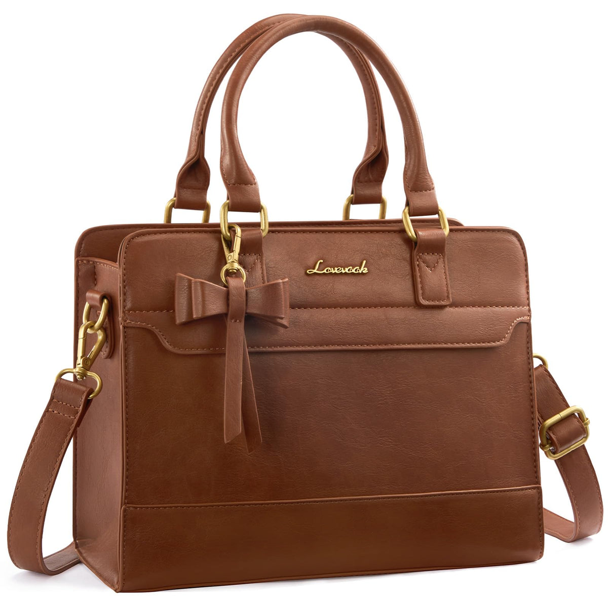 LOVEVOOK Women's Leather Tote Satchel Crossbody Handbag