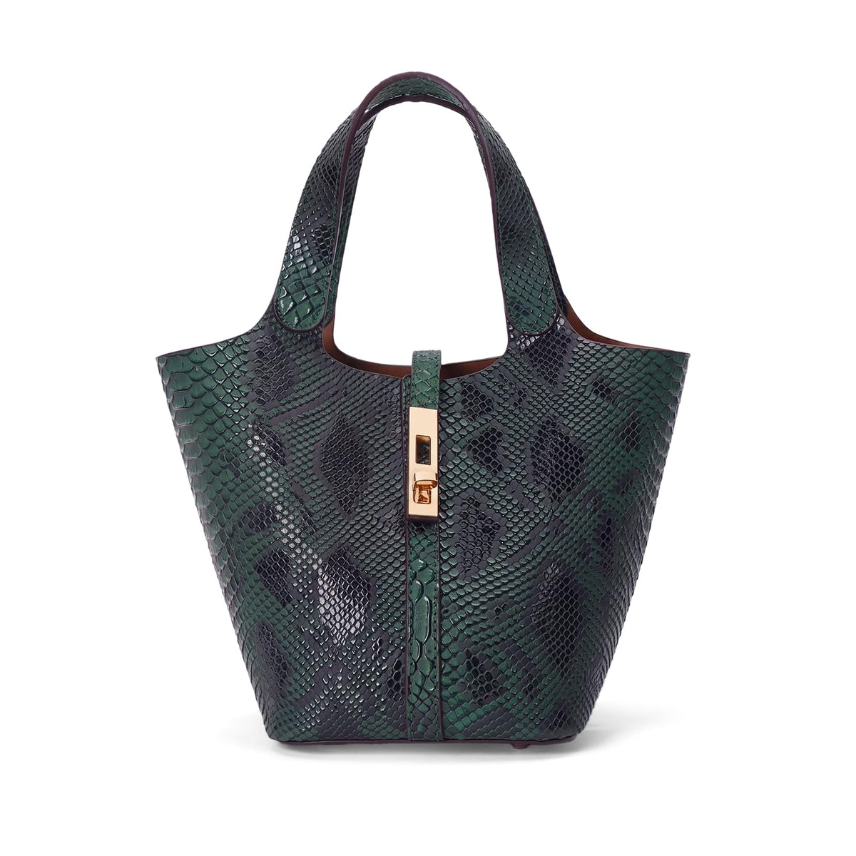 Women's Vegan Leather Top Handle Satchel Tote Handbag