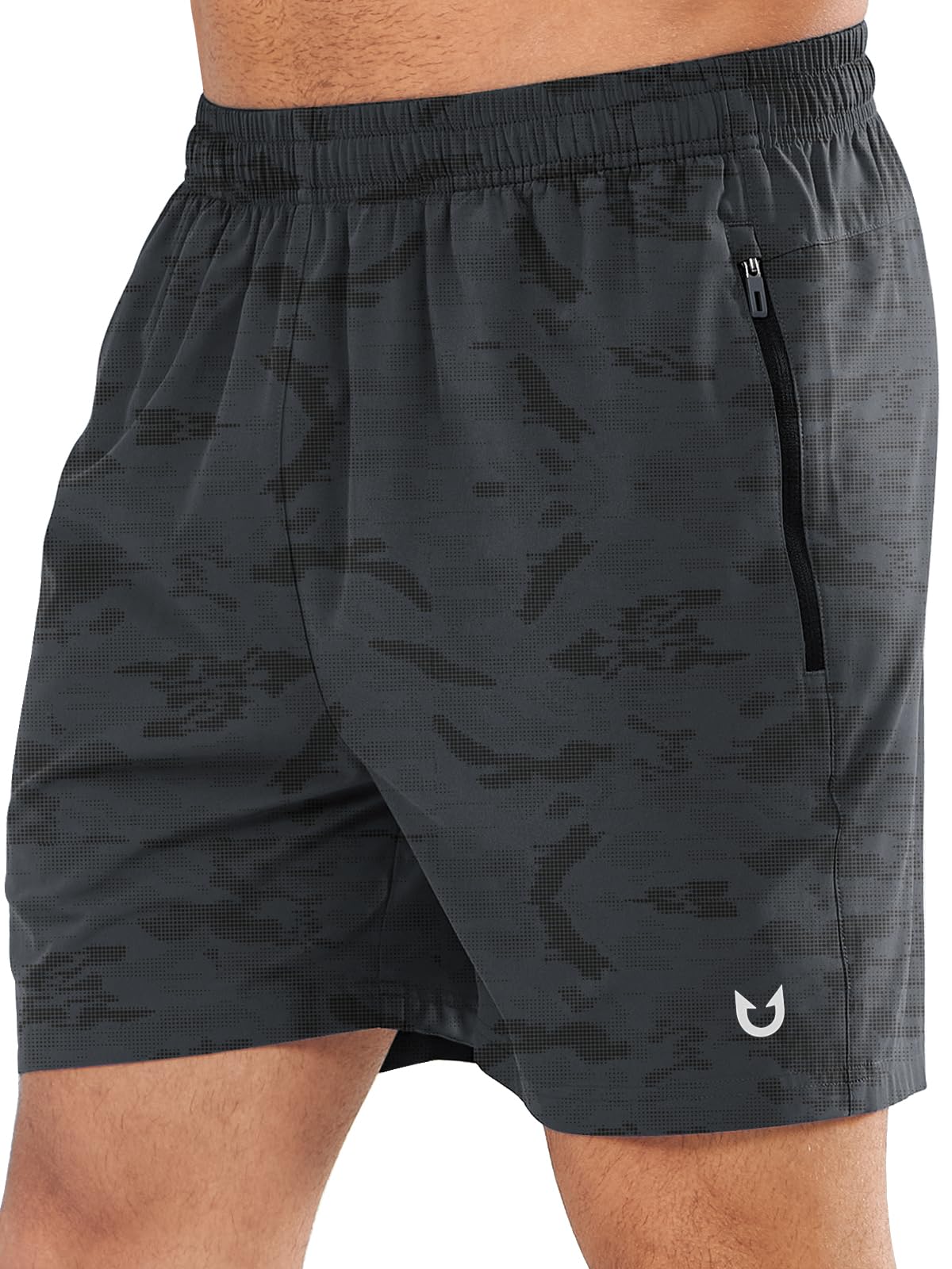 NORTHYARD Men's Quick-Dry Athletic Running Shorts with Zip Pockets