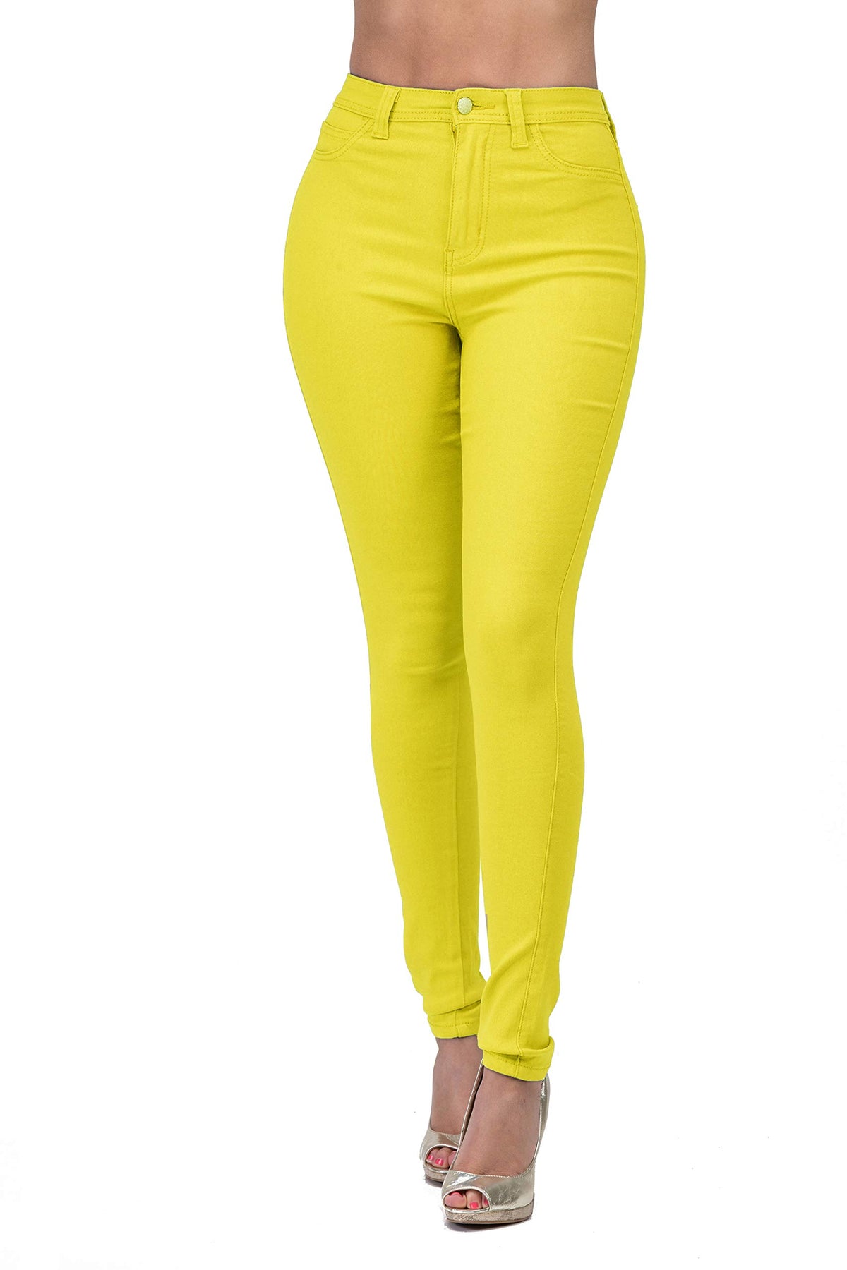 Women's High-Waisted Stretch Distressed Skinny Jeans