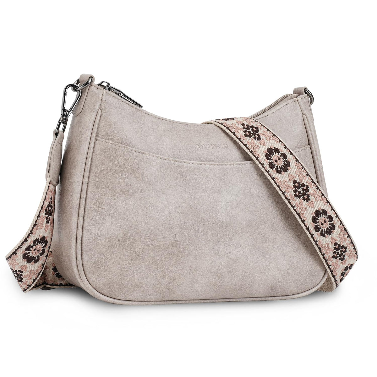 APHISON Women's Trendy Leather Crossbody Shoulder Handbag