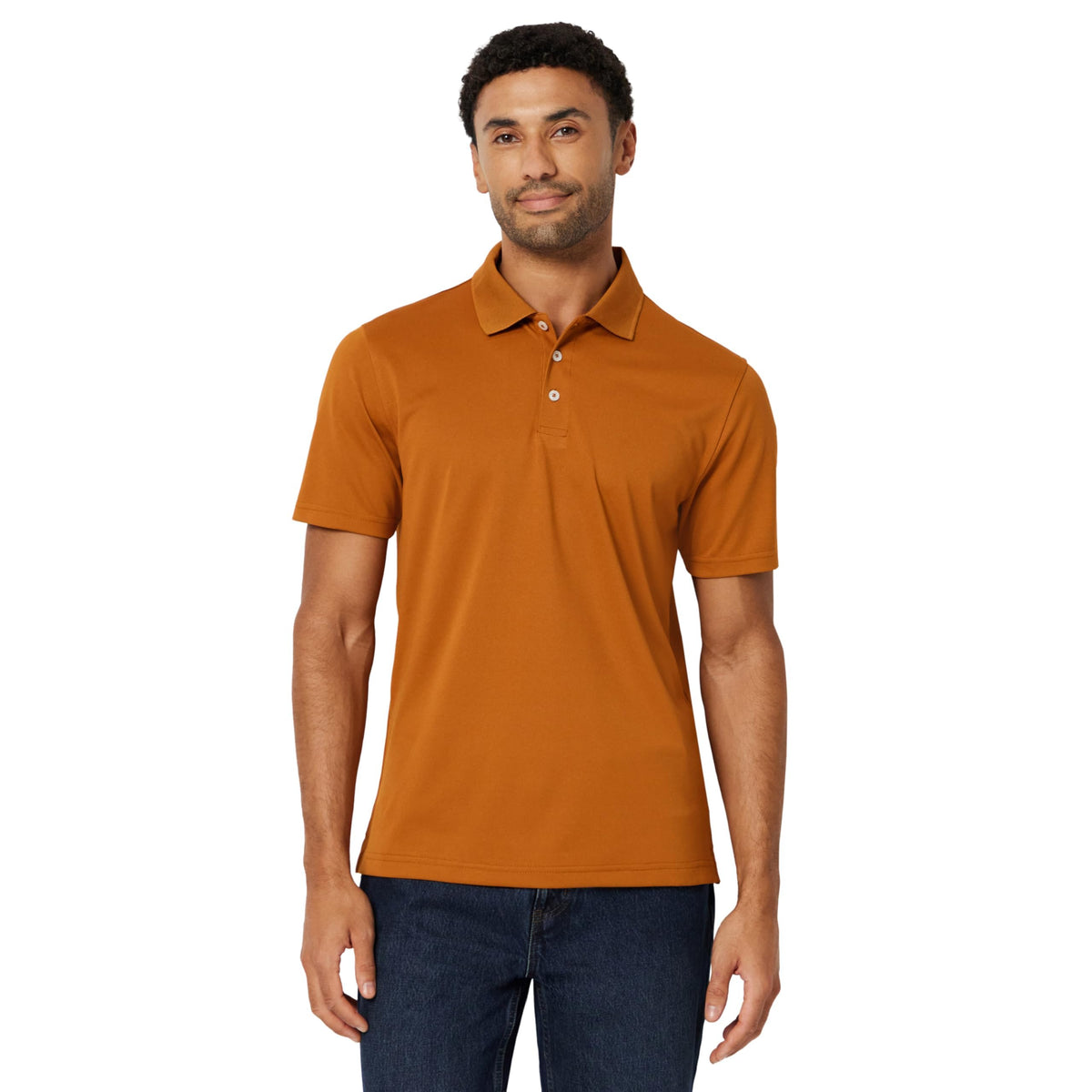 Amazon Essentials Men's Moisture Wicking Golf Polo Shirt, Short Sleeve, Slim-Fit, Quick-Dry, Active Wear