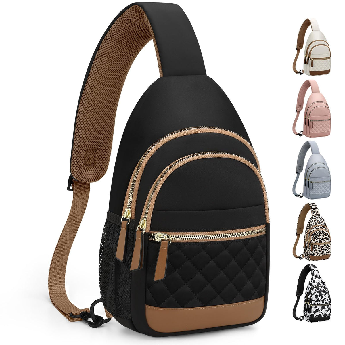 Capolo Waterproof Crossbody Sling Bag Fanny Pack for Women & Men