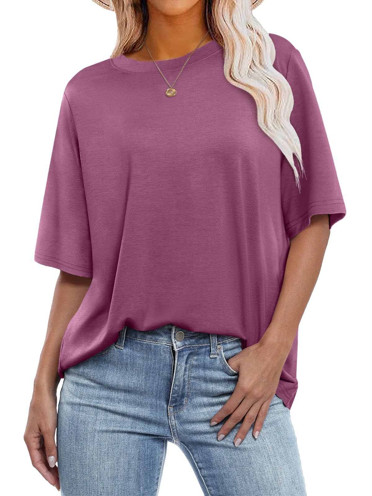 ANRABESS Womens Tops Oversized T Shirts