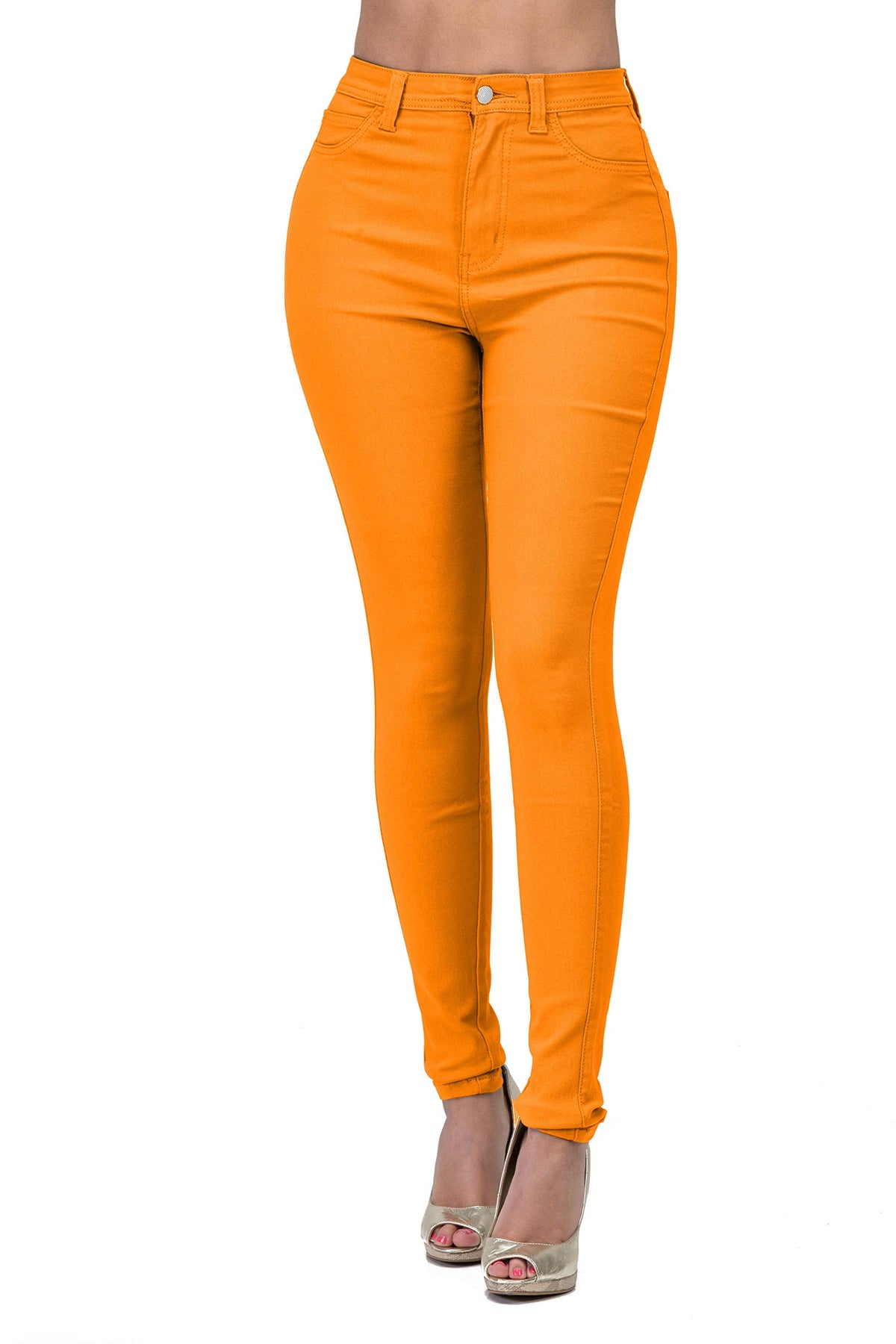 Women's High-Waisted Stretch Distressed Skinny Jeans
