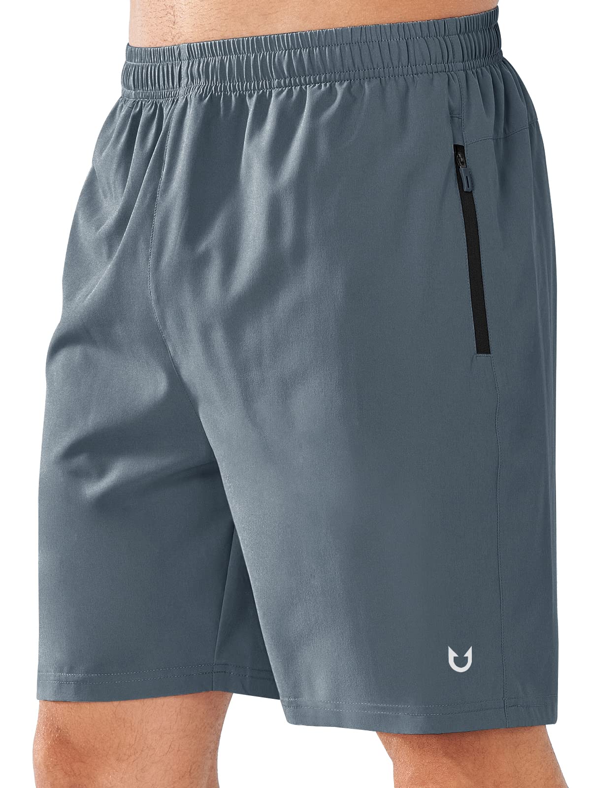 NORTHYARD Men's Quick-Dry Athletic Running Shorts with Zip Pockets