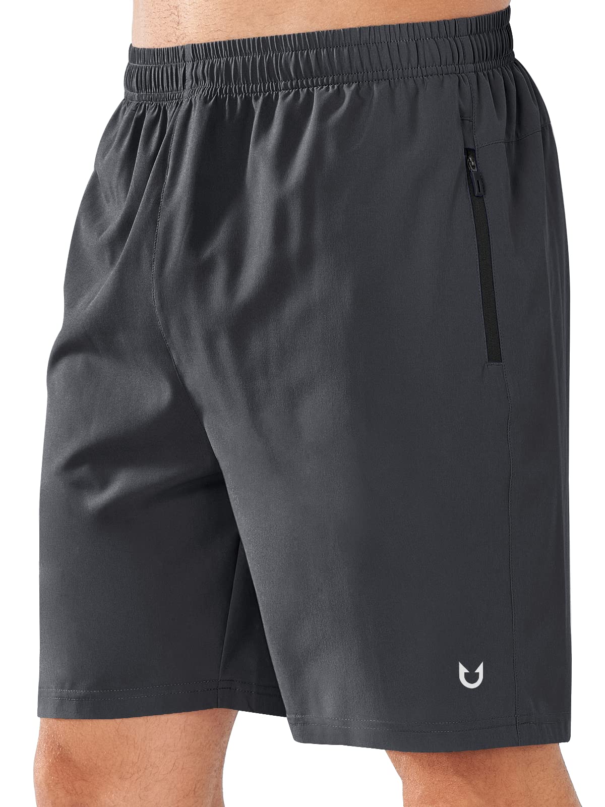 NORTHYARD Men's Quick-Dry Athletic Running Shorts with Zip Pockets