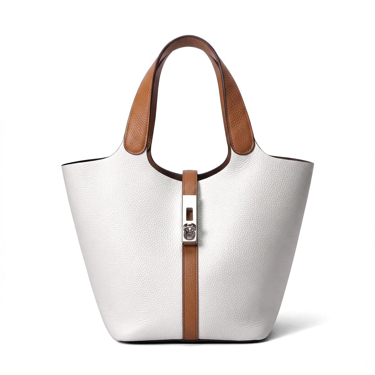 Women's Vegan Leather Top Handle Satchel Tote Handbag