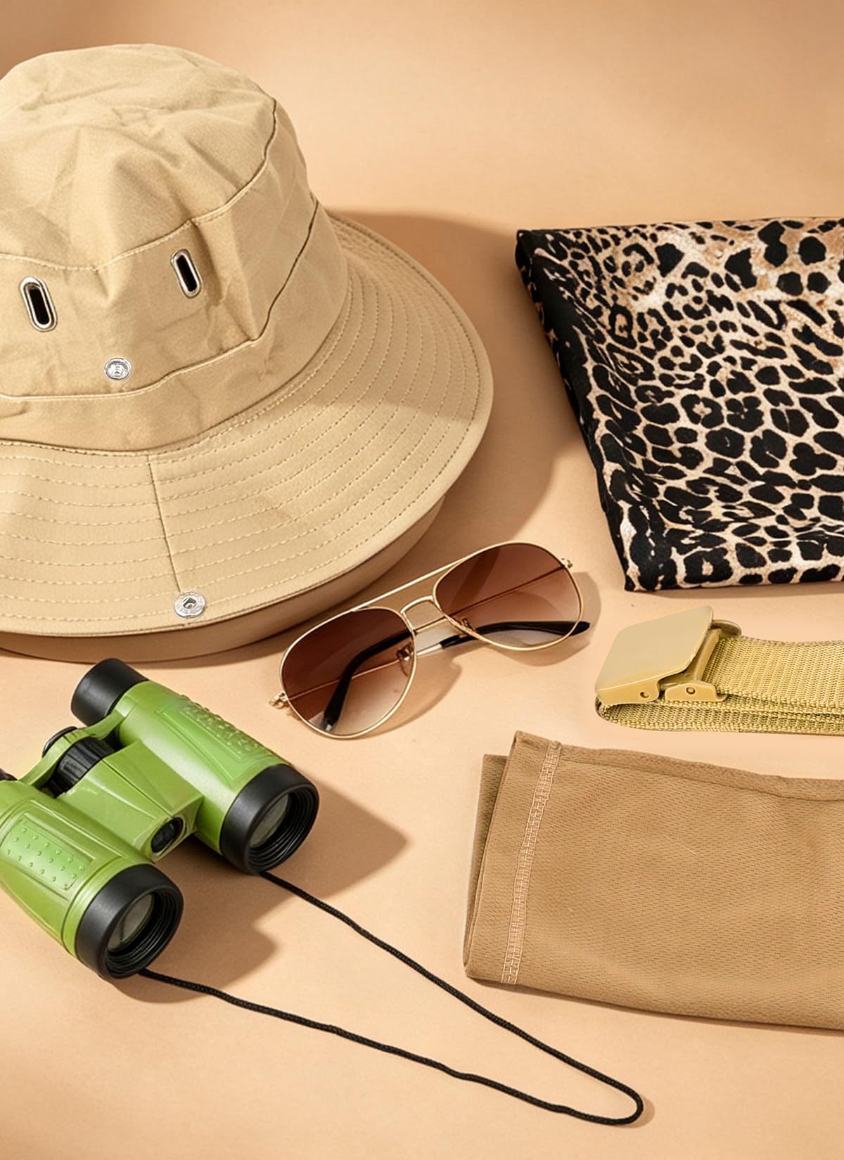 6 PCS Safari Costume Women, Zoo Keeper Costume Adult for Halloween